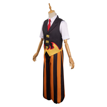 Anime Demon Slayer Rengoku Kyoujurou Cosplay Disfraz Adulto Traje De carnaval Halloween Fiesta